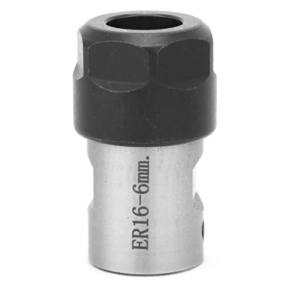 Image of C20 ER16 40L Collet Chuck Holder, Block, Motor Shaft for Spindle Clamping (6mm Axle)