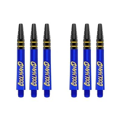 Image of RED DRAGON Luke Humphries Blue Nitrotech Intermediate Dart Stems (Shafts) 2 sets per pack (6 in total)
