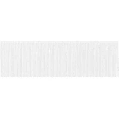 Image of Lace Curtain with Curtains Floral White 900 x 160 cm Polyester Vidaxl