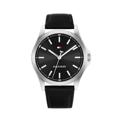 Image of Tommy Hilfiger Bruce Watch black/silvercoloured, Men&#039;s, Size: One Size, Black/silver coloured