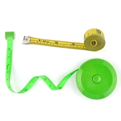 Image of WINTAPE Tape Measure Body, Soft Body Measuring Tape, Sewing Fabric Tailor Cloth Craft 150 cm, Pink, Retractable Double Sided (2 Pieces)
