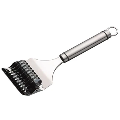 Image of KitchenCraft KCPROHC Professional Herb Chopper, Stainless Steel, 22.5 x 6.5 cm, Silver/Black