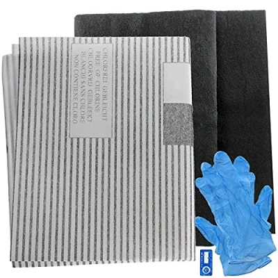 Image of SPARES2GO Large Cooker Hood Grease Filters for Hygena Vent Extractor Fans (2 x Filter, Cut to Size 100 cm 47 cm)