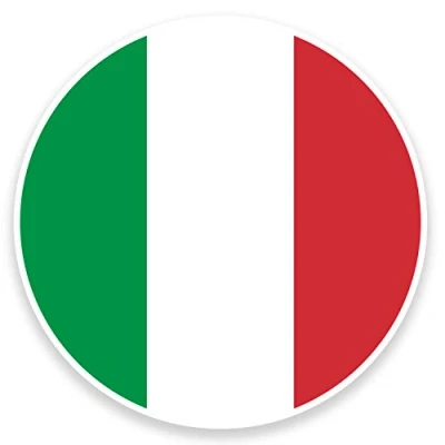 Image of 2 x 10cm Italy Flag Vinyl Sticker Decal Laptop Car Luggage Travel Label #9066 (10cm Wide High)