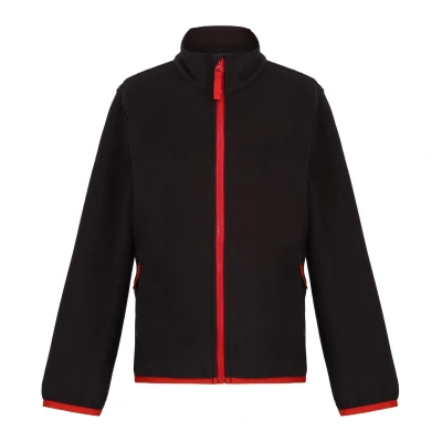 Image of Regatta Childrens Unisex Childrens/Kids Microfleece Full Zip Fleece Jacket (Black) Size 13 14Y