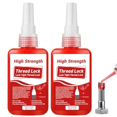 Image of Thread Lock, 100ml Locktight Threadlock High Strength, Threadlocker Lock &amp; Seal Nuts, Bolts, Stable and Anti Rust