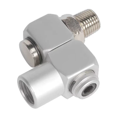 Image of Sealey Z Swivel Air Hose Connector 1/4&quot;BSP