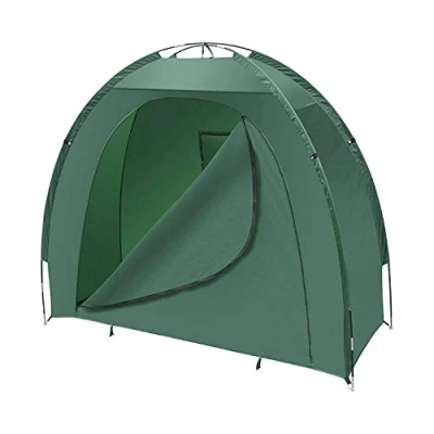 Image of TekBox Green Bicycle Bike Storage Protective Cover Tent Shed Garden Outdoor Shelter (Domed)