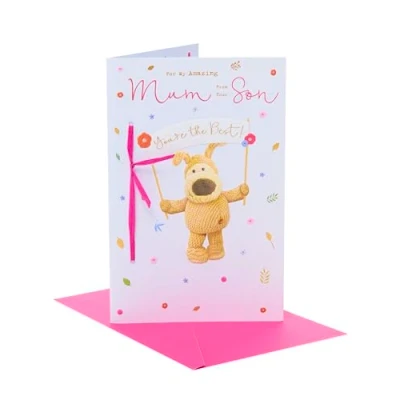 Image of Boofle Mother&#039;s Day Card for Mum from Son Cute Design