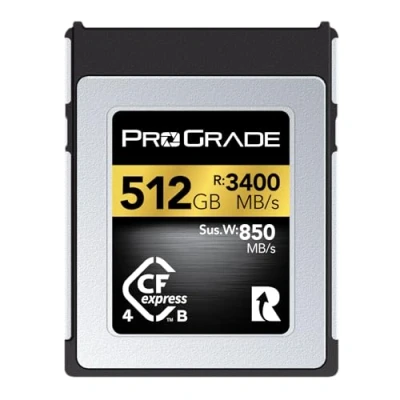 Image of ProGrade Digital Memory Card CFexpress 4.0 Type B for Cameras Optimized Express Transfer of Files &amp; Large Storage 512GB Gold Series