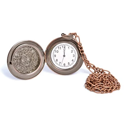 Image of Bristol Novelty BA778 Steampunk Pocket Watch, Mens, Bronze, One Size