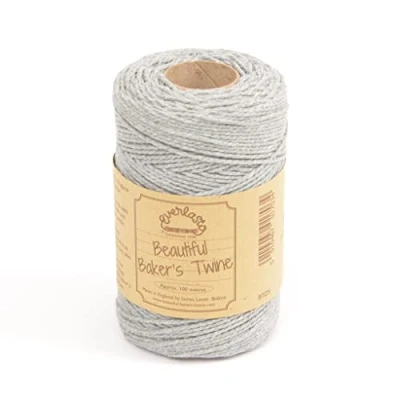 Image of 100m Everlasto &#039;Solid&#039; Beautiful Baker&#039;s Cotton Craft Twine (2mm Approx) (Silver)