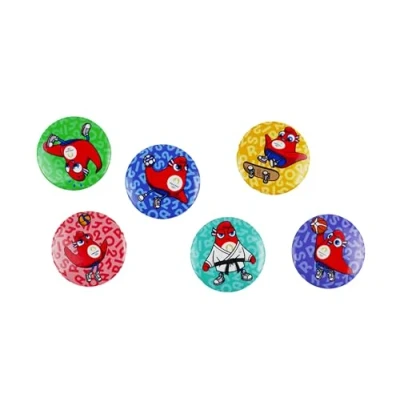 Image of 6 x JO PARIS 2024 Magnets Official Collection Olympic and Paralympic Games