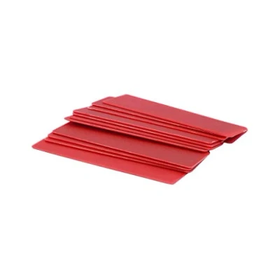 Image of Centurion FA334P Interlocking Tapered Wedges (Pack of 20), 28mm x 80mm 3 5mm Flat Packers, Red, 6mm 100mm, Nylon/A
