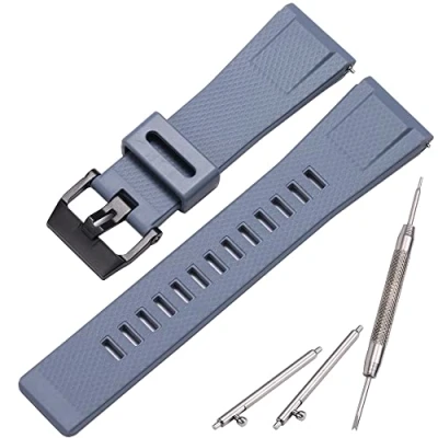 Image of MCXGL Resin Strap Suitable for Caiso GA 2000 PRG 600 650 PRW 6600 Mens Rubber Sports Waterproof 24mm Bracelet Watch Band Accessories (Grey)