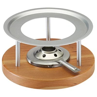 Image of Kuhn Rikon Rechaud Melchterli, Stainless Steel, Silver/Brown, 21 x 11 cm