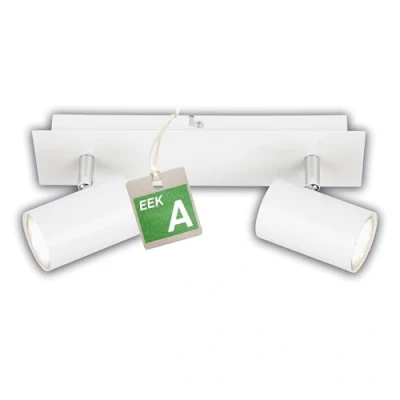 Image of Briloner Isil A ceiling lamp, white, 2 bulb, metal, swivelling