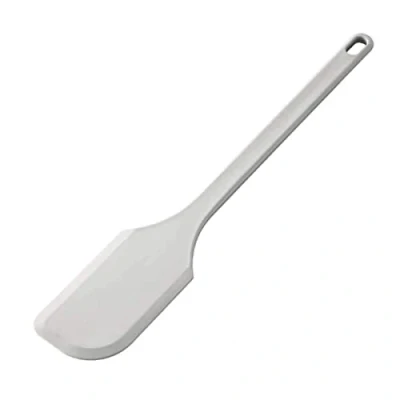 Image of MatferBourgeat 113501 Exoglass Flat Bevelled Spatula 350mm 14&quot;, White