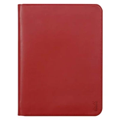 Image of RHODIA 168122C Poppy Rhodiarama Portfolio Briefcase for Notepads and A4 or A4+ Notebooks Dimensions Closed 25.5x34 cm Pocket Tablet Premium Faux Leather