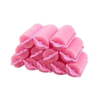 Image of Sponge Hair Roller Curler DIY Styling Random Colors (Pack of 12Pcs)
