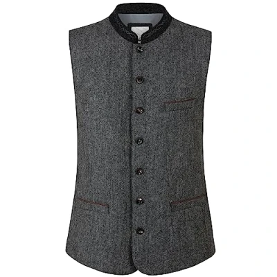 Image of Stockerpoint Men&#039;s Jules Vest Traditional Waistcoat, Grey Anthracite, 48 cm