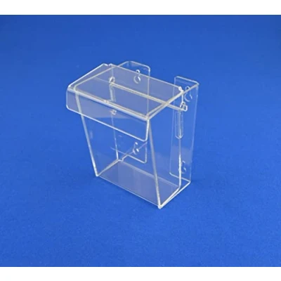 Image of POS Display Shop A6 Acrylic Outdoor Wall Mountable Offer/Leaflet Holder/Brochure Dispenser/Map Holder/Dispenser with lid LDS4447