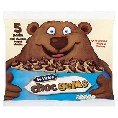 Image of McVitie&#039;s Choc Gems 5 x 25g Pack of 6