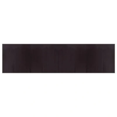 Image of vidaXL Bamboo Rug Floor Mat 100x400cm Dark Brown Rectangular Carpet Runner for Living Room, Bedroom, Outdoor Area