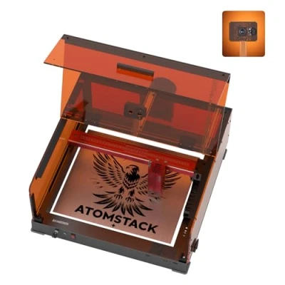 Image of ATOMSTACK A6 Ultra Laser Engraver, 6W Engraving Machine with B3 Enclosure Camera, 600mm/s High Speed, Cutter Tank Chain Design, Non Clogging Module