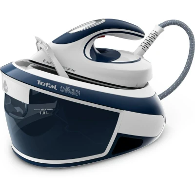 Image of Tefal Steam Generator Iron, 2800W, 460g/min Boost, 7.2 Bar Pressure, SV8022 Express Airglide, White &amp; Blue