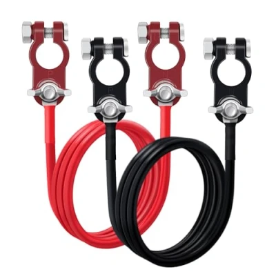 Image of HuaLiSiJi 50cm Battery Inverter Cable Cables 12V Heavy Duty 16mm² 5AWG Connection Cable,for Auto, Truck, Solar, Marine, Motorcycle (10AWG 1m)