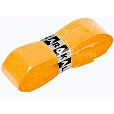 Image of Karakal PU Super Grip Self Adhesive Tape for Badminton, Squash, Tennis, Hockey Stick or Ice Pack of 5 24 Assorted Colours, Orange, 4 x Grips