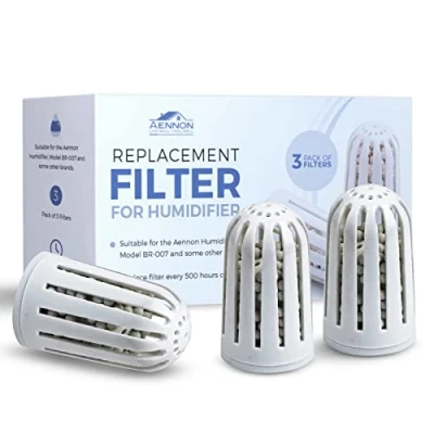 Image of Replacement Filters For Cool Mist Ultrasonic Humidifier Ceramic Water Filter Parts Humidifiers Works Many Other Brands As Well (3 Pack)