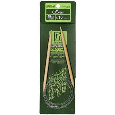 Image of Clover Takumi Bamboo Circular Knitting Needles 48&quot; Size 10/6mm