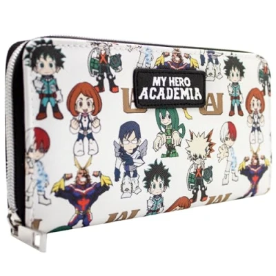Image of My Hero Academia Class 1 A Cast Purse Clutch Coin Pocket &amp; Card Holder, White