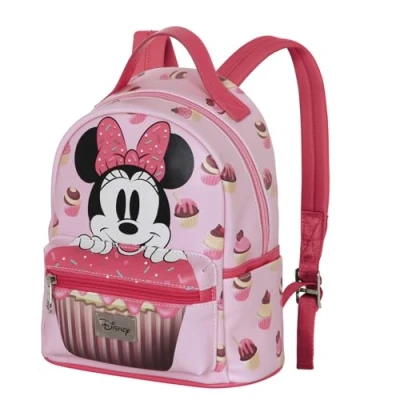 Image of Disney Minnie Mouse Muffin Small Heady Backpack, Pink, 22 x 25 cm, Capacity 8 L