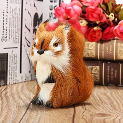 Image of SpirWoRchlan Christmas Decorations, Simulation Animal Squirrel Plush Lifelike Tree Ornament Decoration Xmas Stocking Fillers
