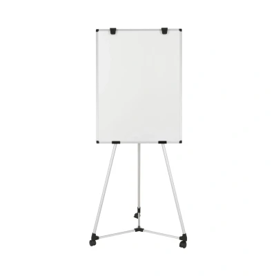 Image of Bi Office Earth Kyoto Flipchart Mobile Non Magnetic Easel, 70 x 100 cm (Euro size), Dry Wipe Surface, Aluminium Frame