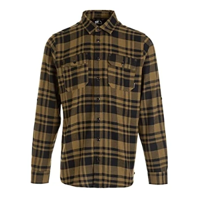 Image of WHISTLER Men&#039;s Flannel T Shirt, Opaque, 3123 Dark Olive, M