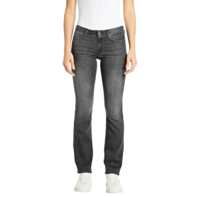 Image of Replay women&#039;s jeans with power stretch, Gray (Dark 097), 32W / 32L