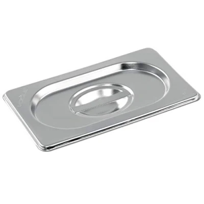 Image of Vogue K997 Stainless Steel Lid With Centre Handle For 1/9 Gastronorm Pan