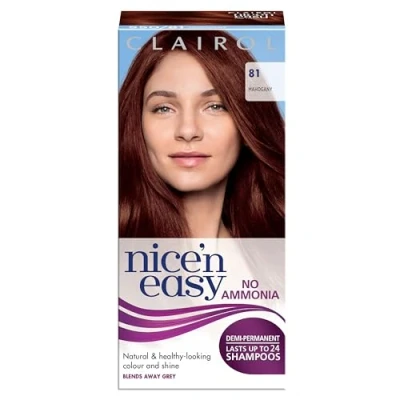 Image of Clairol Nice&#039;n Easy No Ammonia Hair Dye, 81 Mahogany