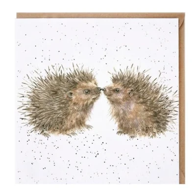 Image of Wrendale Designs &#039;Hogs And Kisses&#039; Card