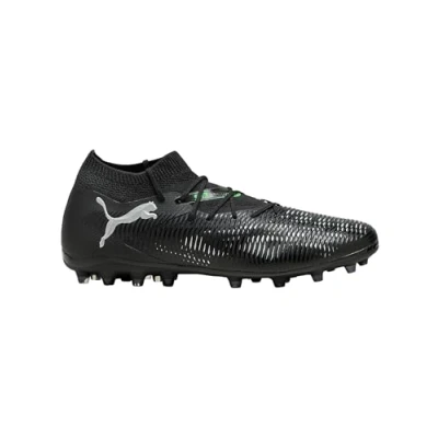 Image of PUMA Unisex Future 8 Match MG Soccer Shoe, Black Silver Fluo Green, 9 UK