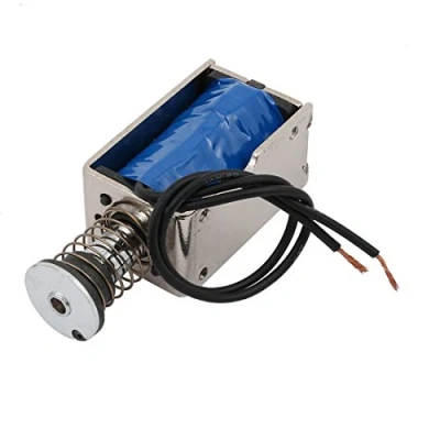 Image of Sourcingmap DC12V 400mA 10mm Stroke 45N Force Push Pull Type Frame DC Solenoid Electromagnet Magnet JF Z05