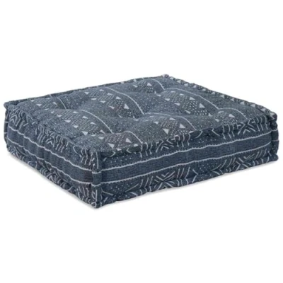 Image of vidaXL Modular Pouffe Indigo 70x70x54 Fabric