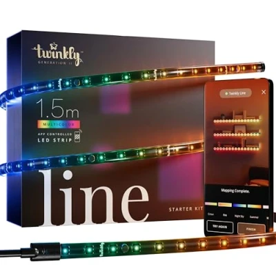 Image of Twinkly App Controlled 1.5m Multicolor LED Lights Starter Strip