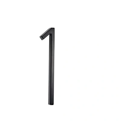 Image of Floating house numbers height 6in(15.5cm) black door sign large numbers,house signs (1)