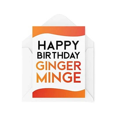 Image of Funny Cards Birthday Card Ginger Minge 30th 40th 50th 60th 70th Greeting Witty Humour Laughter Banter Joke Fun CBH67