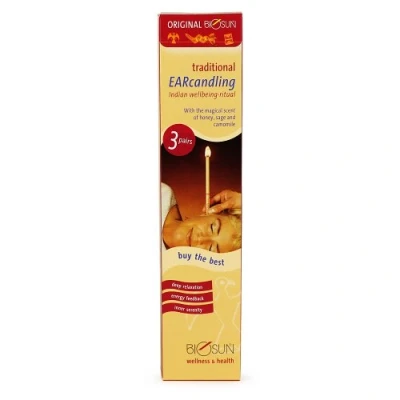 Image of 6 Pieces (3 Pairs) Original BIOSUN earcandles/Ear Candles incl. Security Filter. with The Magical Scent of Honey, sage and Camomile.
